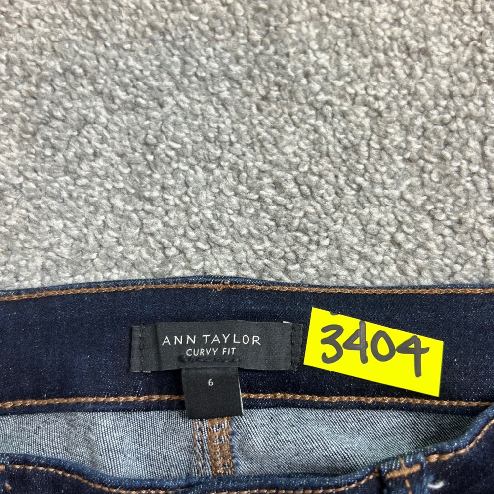 Ann Taylor curvy boot cut jeans womens 6 dark wash mid rise curvy boot denim - Picture 9 of 15